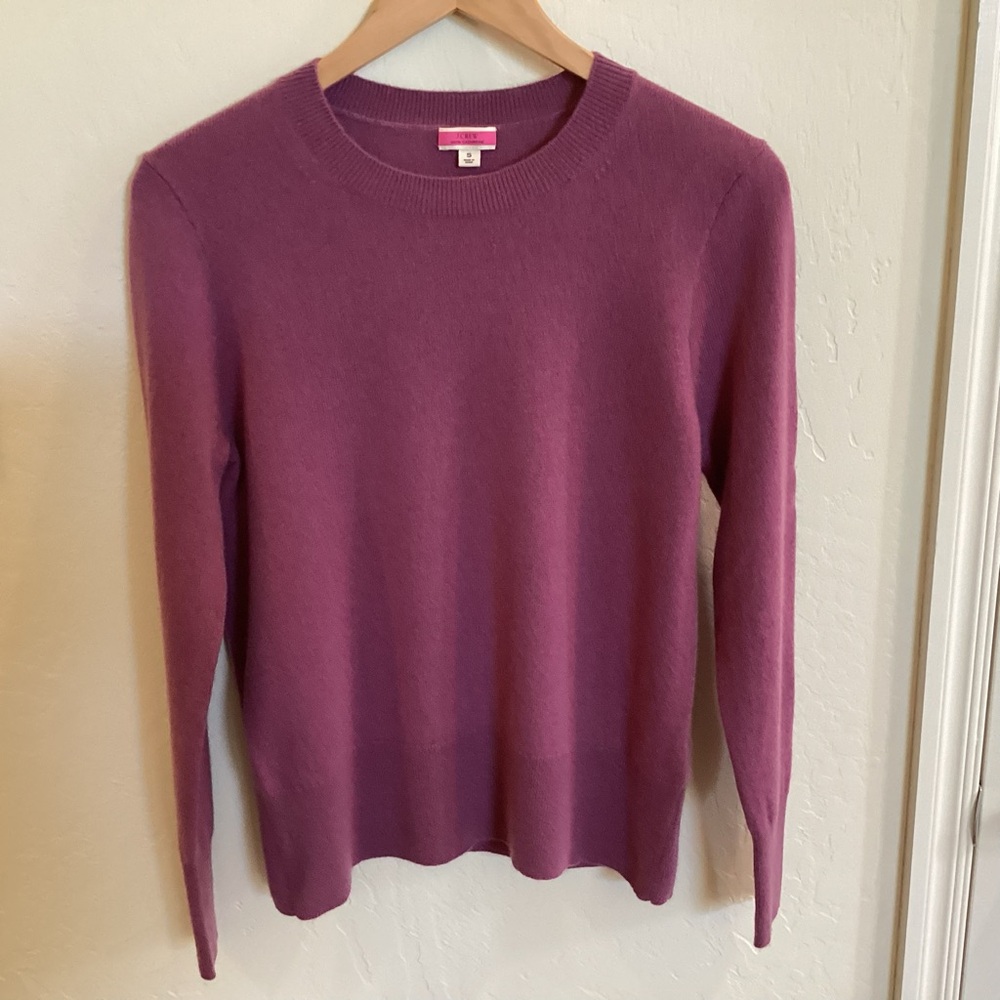 J.Crew Classic Crewneck 100% Cashmere Sweater, Size Small